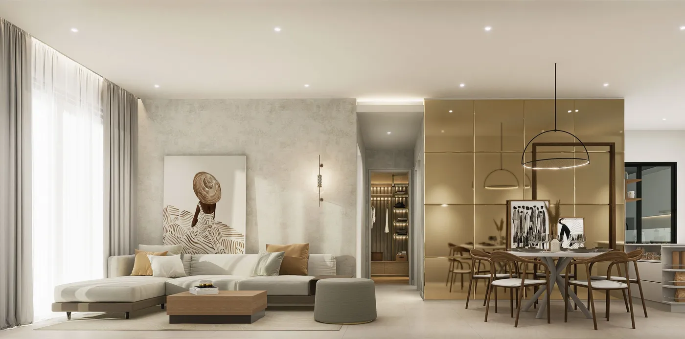 Amara Residences @ Ara Damansara — living & dining room