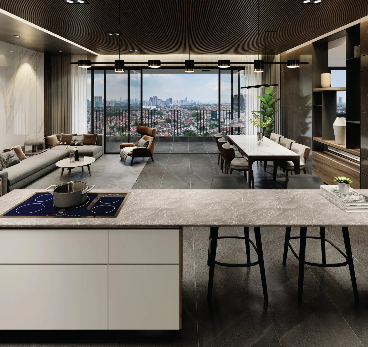 Stellar Damansara @ Petaling Jaya — kitchen island