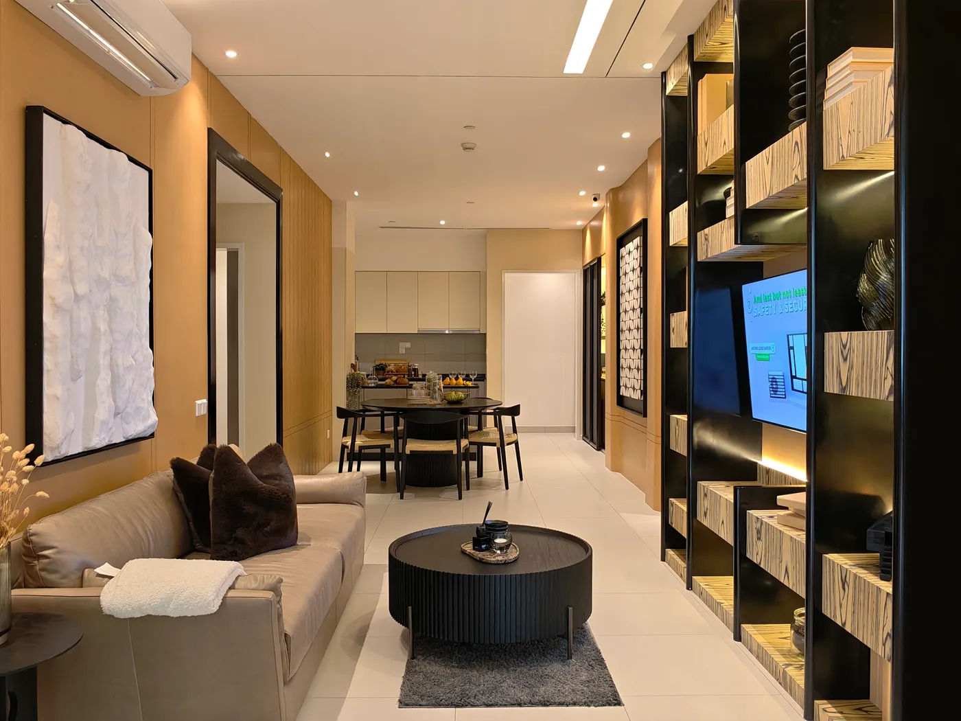 D'Evia Residences @ Kwasa Damansara — living & dining room