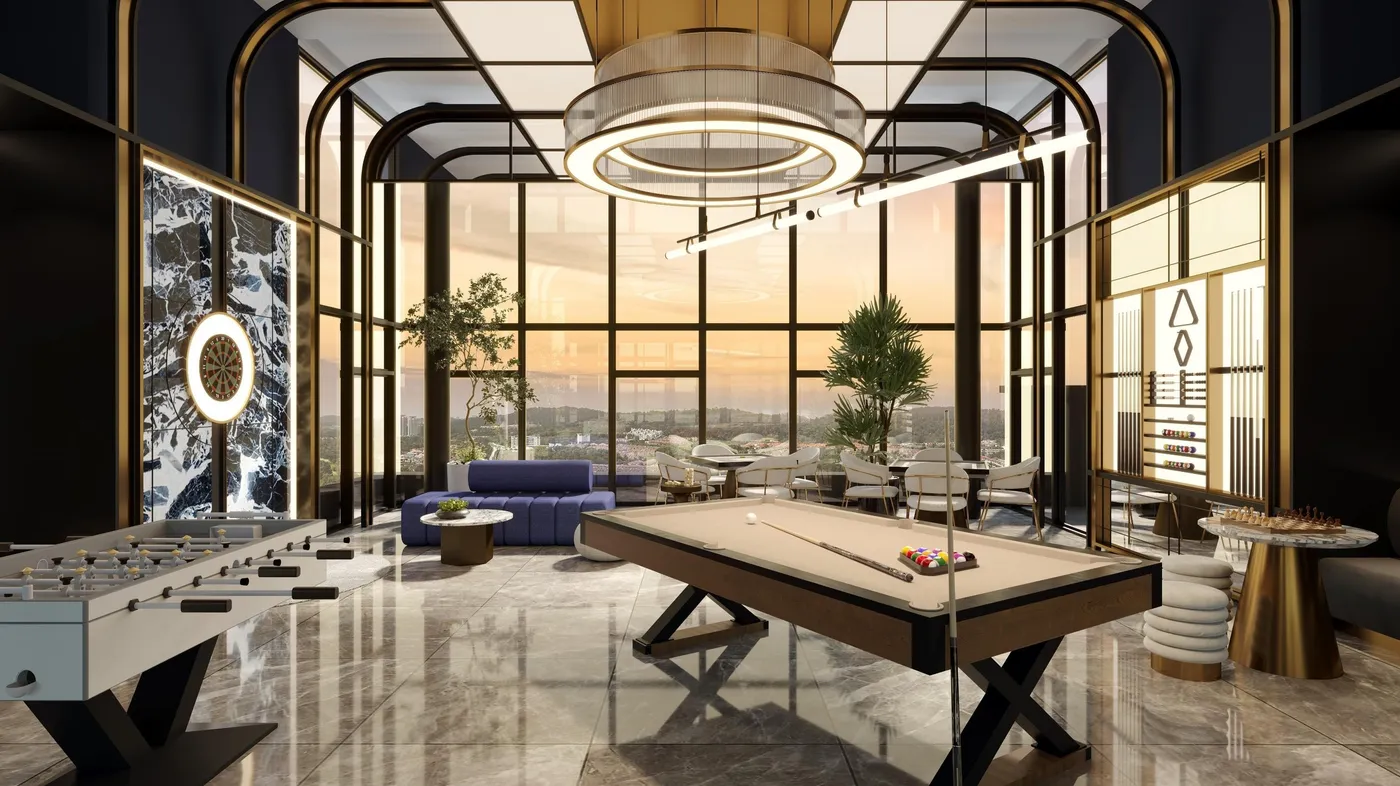 Avantro Residences @ Bandar Kinrara — games room