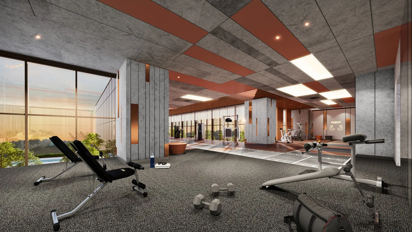 D'Tessera Residences @ Central Park Damansara — 健身房
