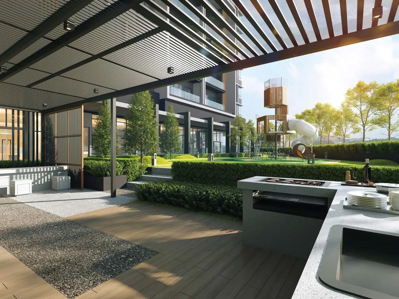 Oaka Residences @ Bukit Jalil — 烧烤区