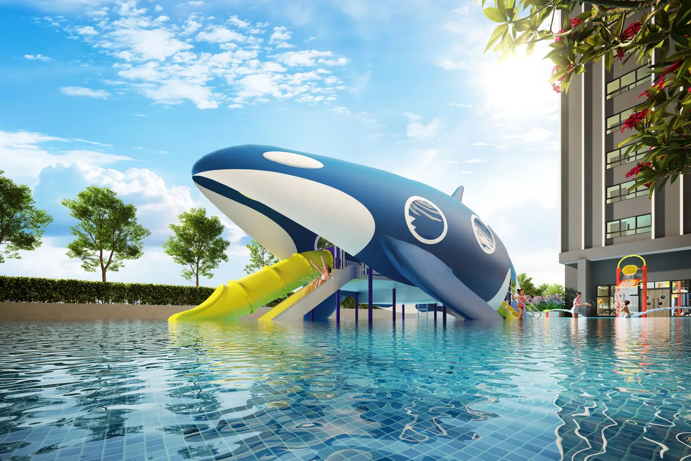 Erinaz Suites @ Kubang Kerian — water play pool
