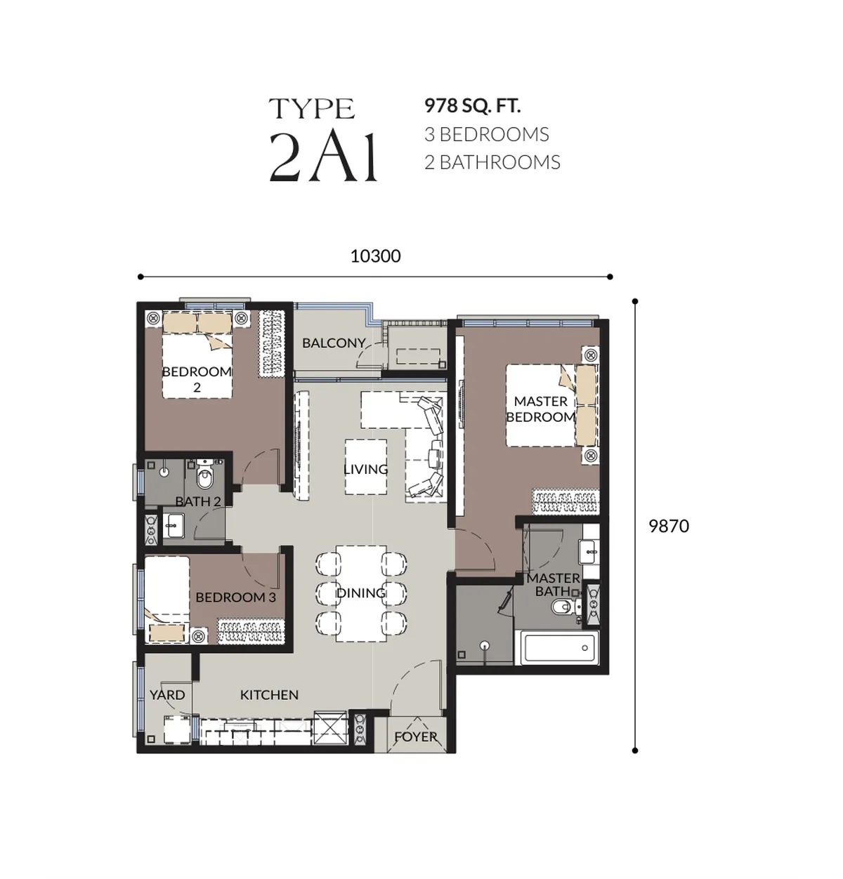 Bangsar Hill Park - Talisa (Tower B) floor plan Type 2A1