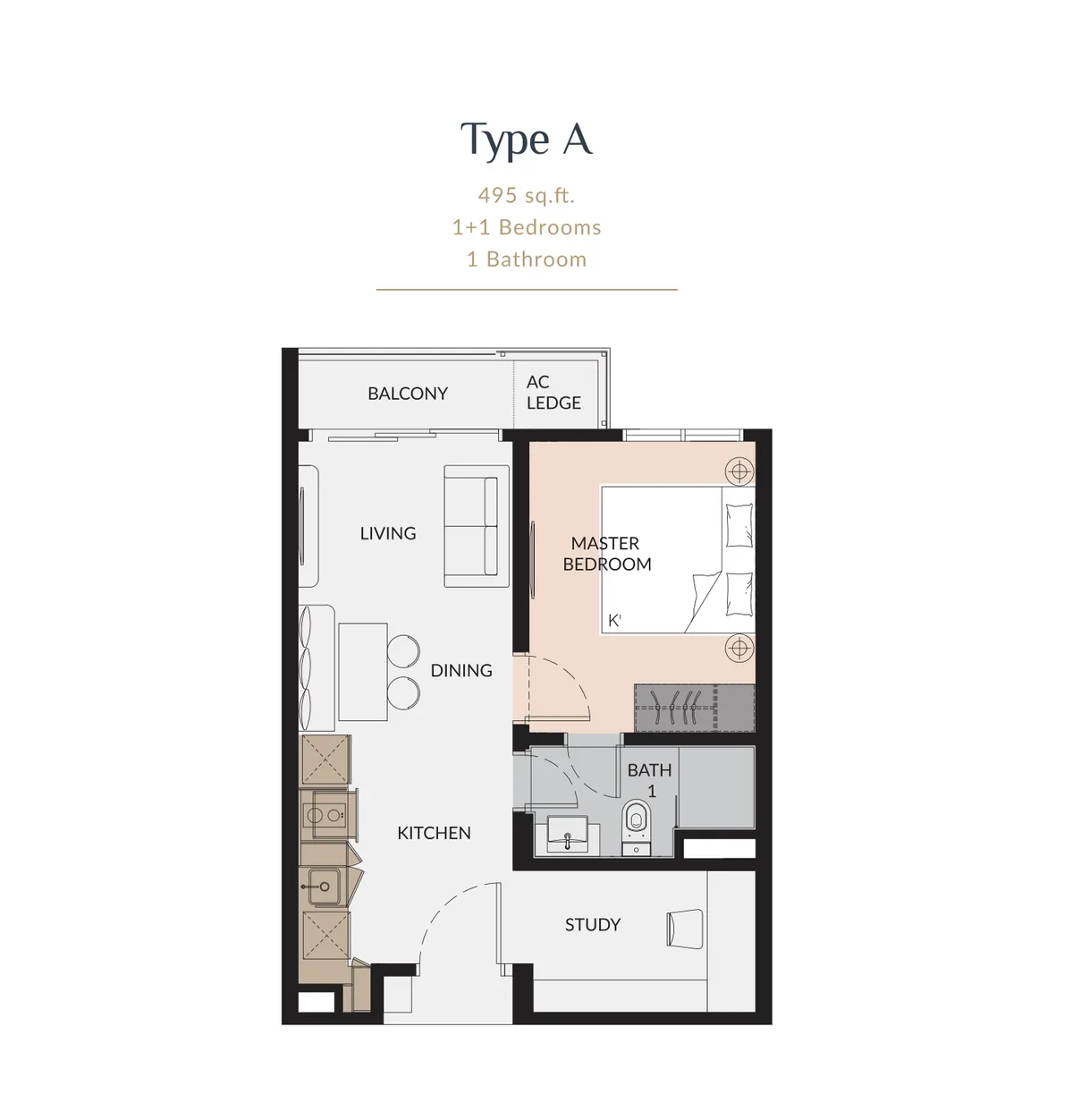 Laurel Residence @ Bangsar South floor plan Type A