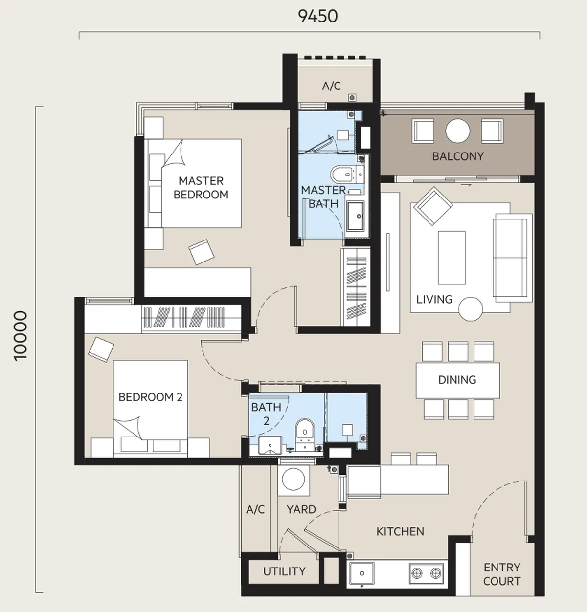 Oaka Residences @ Bukit Jalil 户型图 A
