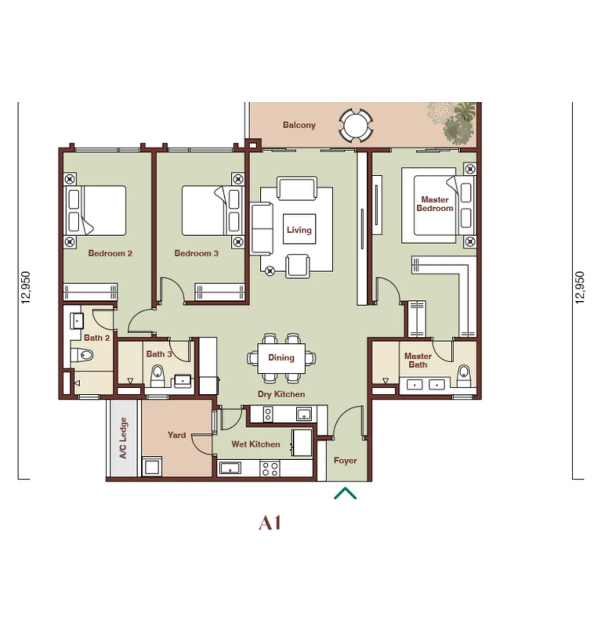 Zenia @ Parkcity Damansara floor plan Condovilla Type A