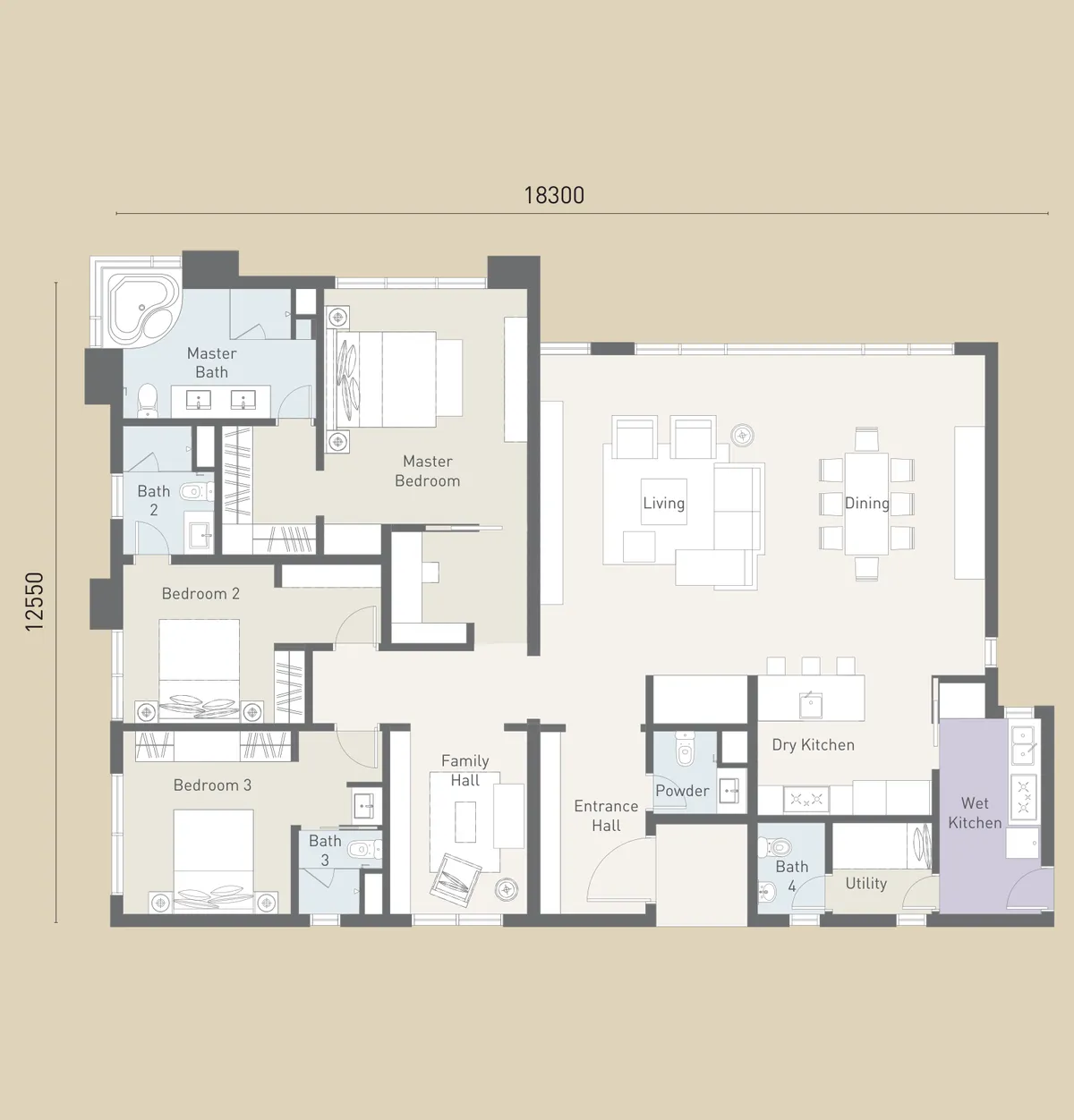 Cappella Embassy floor plan A1