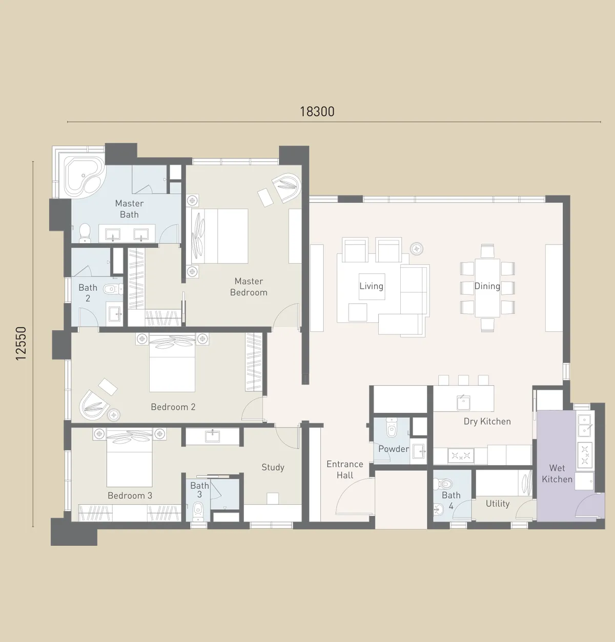 Cappella Embassy floor plan A2