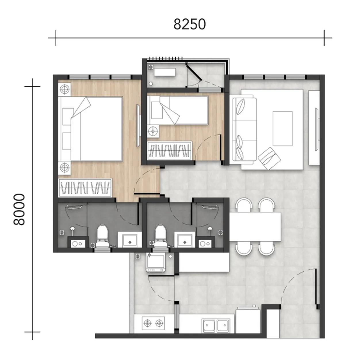 Amara Residences @ Ara Damansara floor plan A2