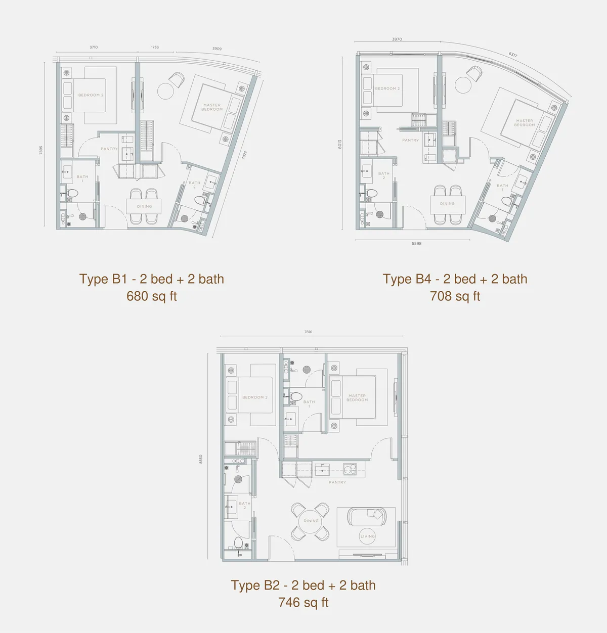 Orion Residence @ Bukit Bintang 户型图 B型