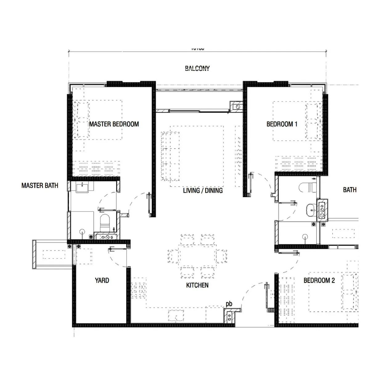 REN Residence @ Bukit Jalil floor plan Type B
