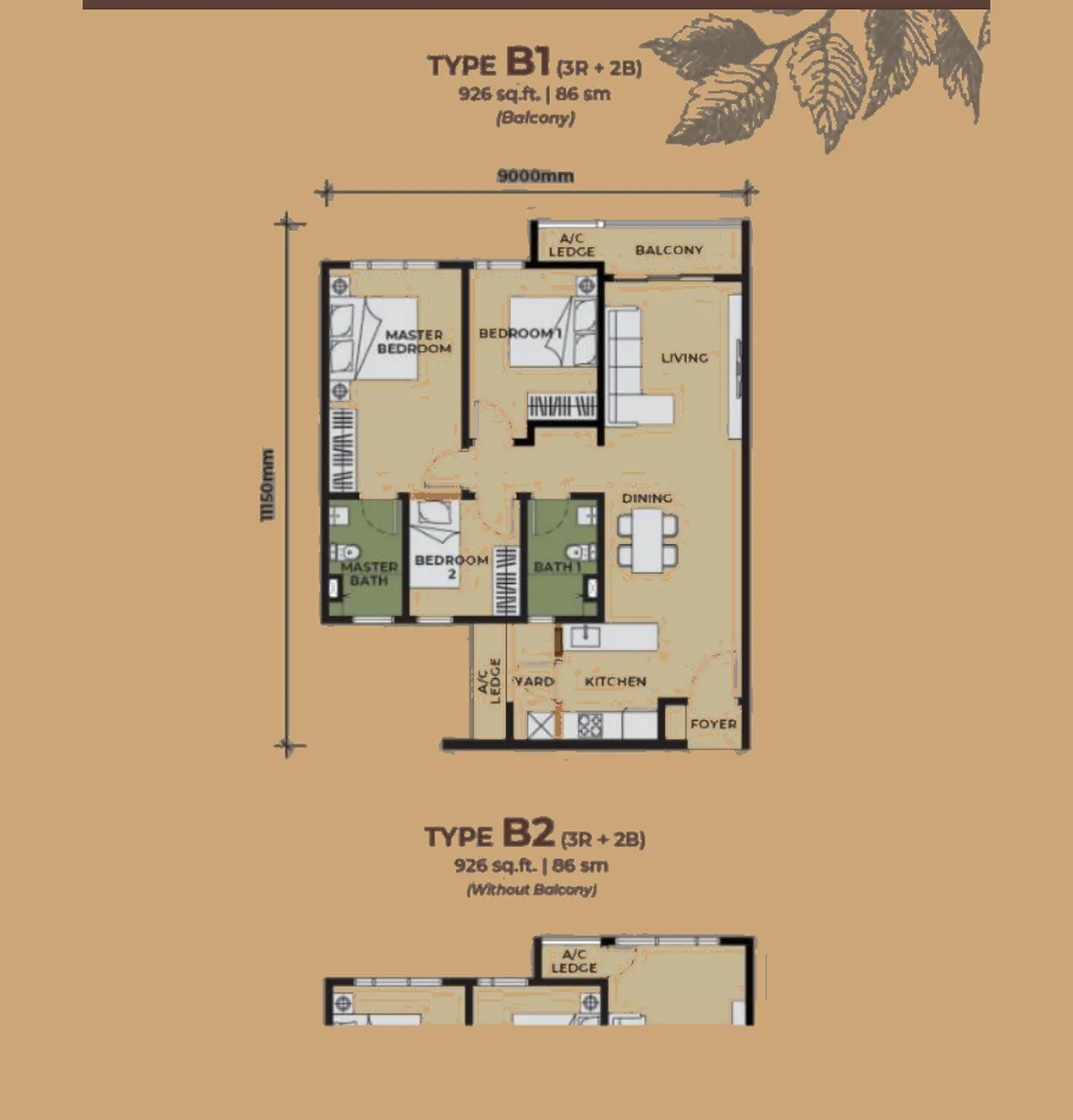 The Aldenz @ Central Park Damansara 户型图 B