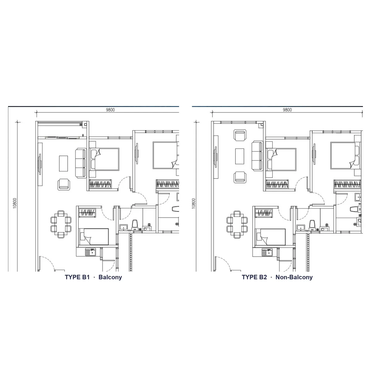 The Asteriaz @ Kebun Teh floor plan Type B