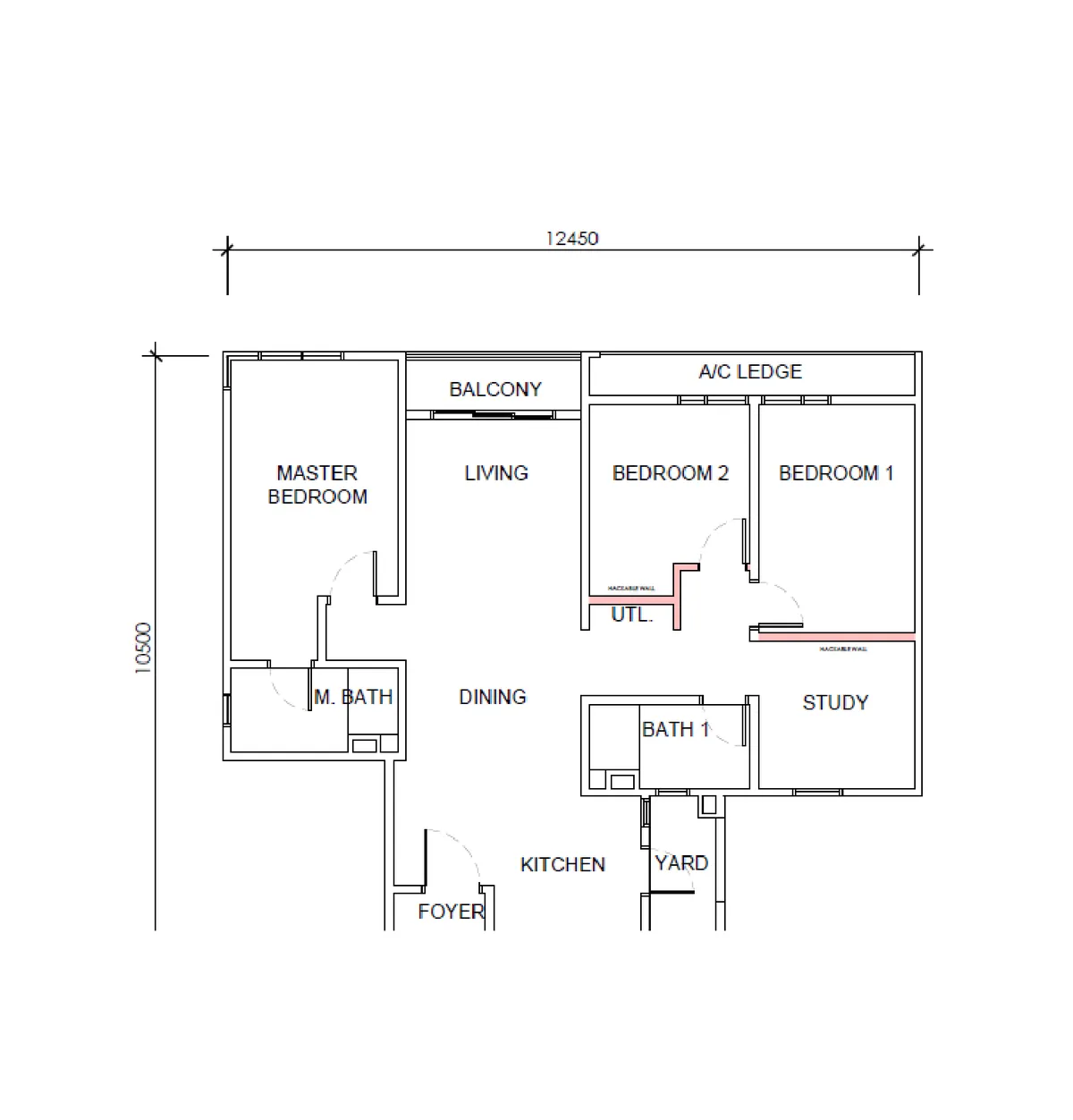 D'Terra Residences @ Central Park Damansara 户型图 B1
