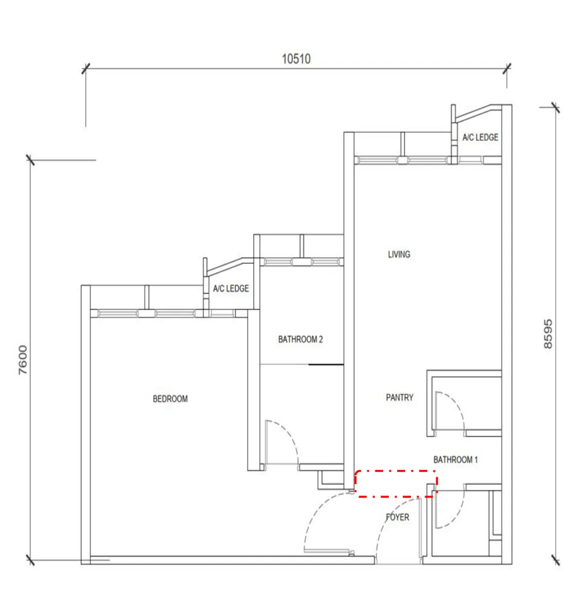 Phoeniz Suites @ KL City Centre floor plan B2