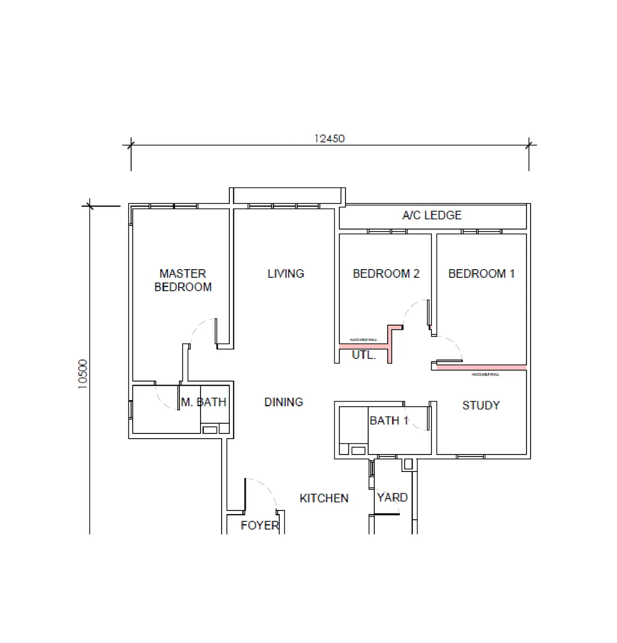 D'Terra Residences @ Central Park Damansara 户型图 B2