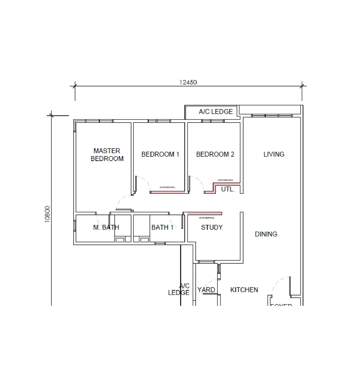 D'Terra Residences @ Central Park Damansara 户型图 B4