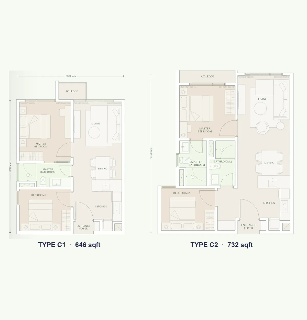 Parkside Residences @ Bangsar floor plan Type C