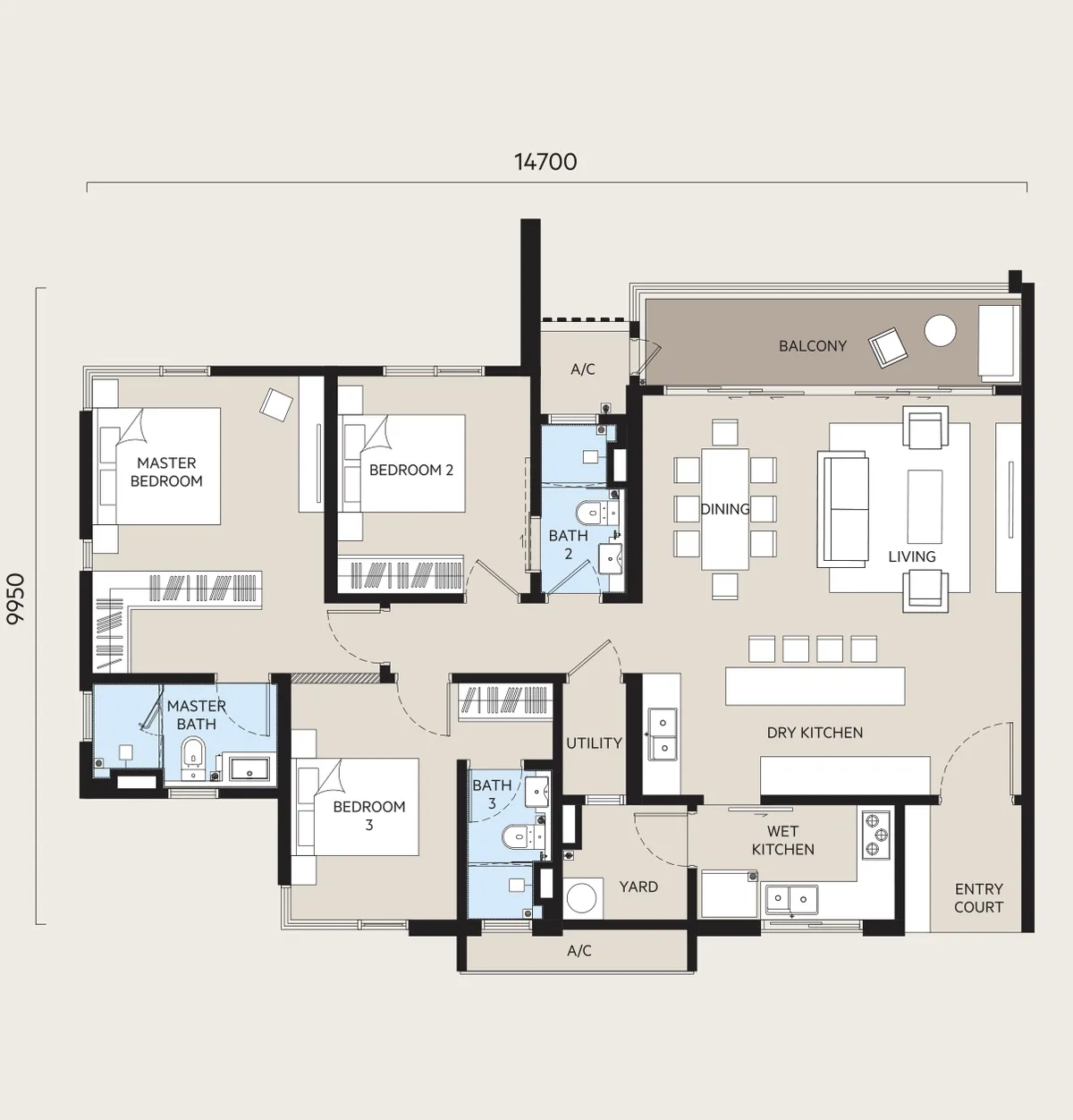 Oaka Residences @ Bukit Jalil 户型图 C