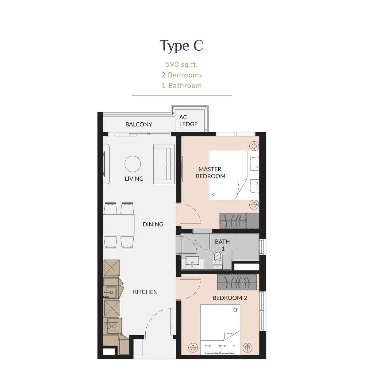 Laurel Residence @ Bangsar South floor plan Type C