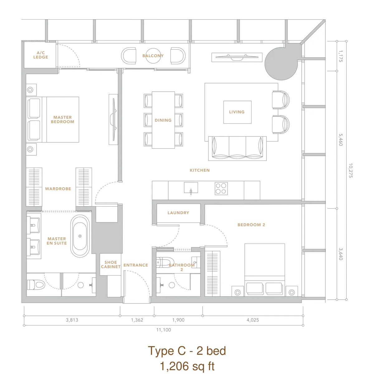 The Conlay @ KL City Centre floor plan Type C