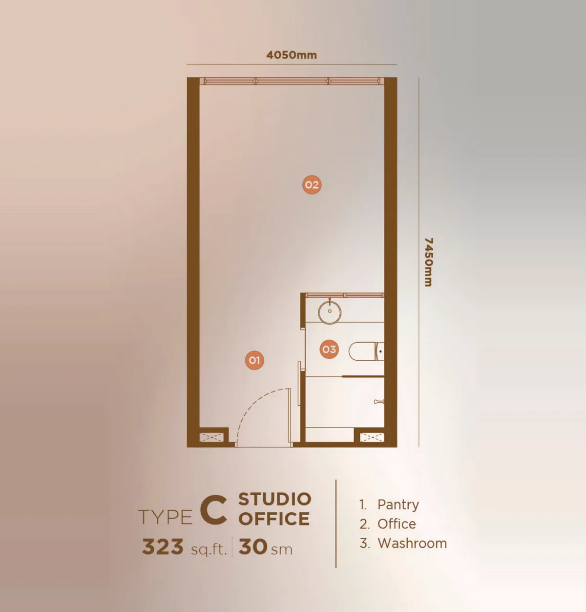 Hugoz Suites @ KL City Centre floor plan Type C