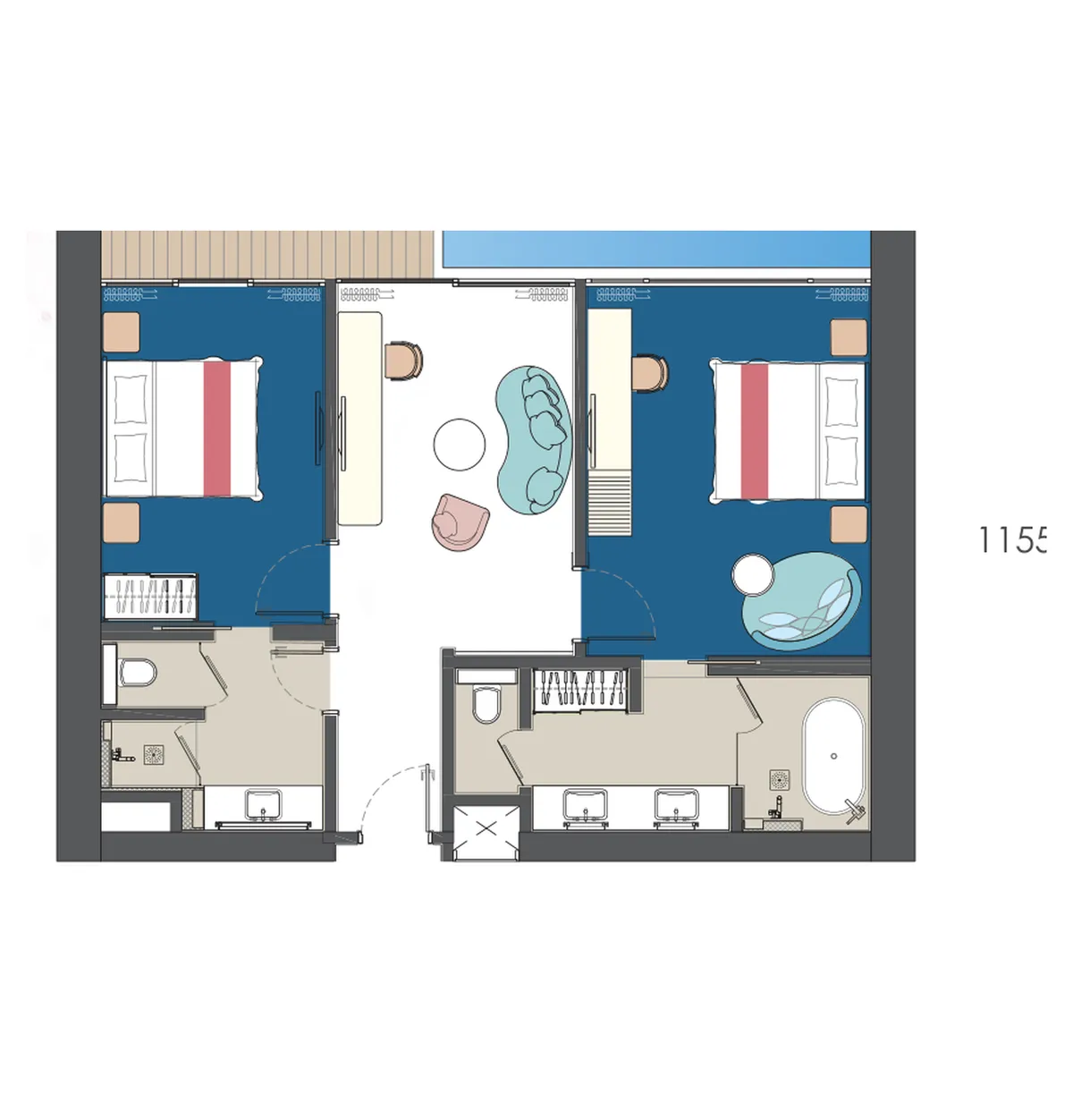 Royal Lexis @ Kuala Lumpur floor plan Type D