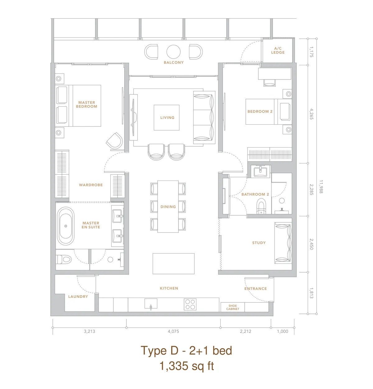 The Conlay @ KL City Centre floor plan Type D