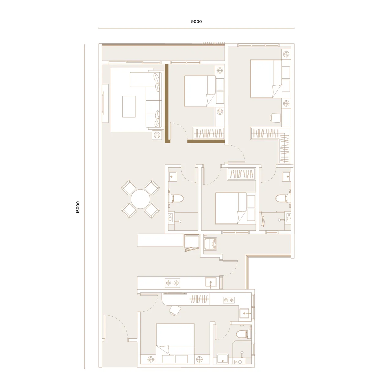 ARRA Residences @ Ara Damansara floor plan Type D (Dual Key, 2CP), Tower C