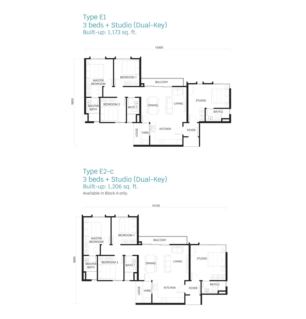 Stellaris Riana Dutamas @ Segambut floor plan Type E (Dual Key)