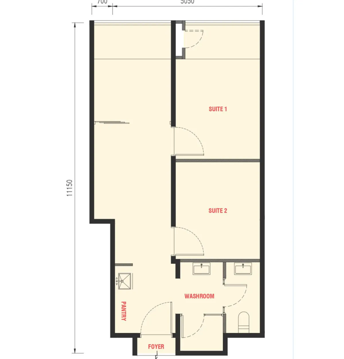 The Bedrock @ Jesselton Docklands floor plan F