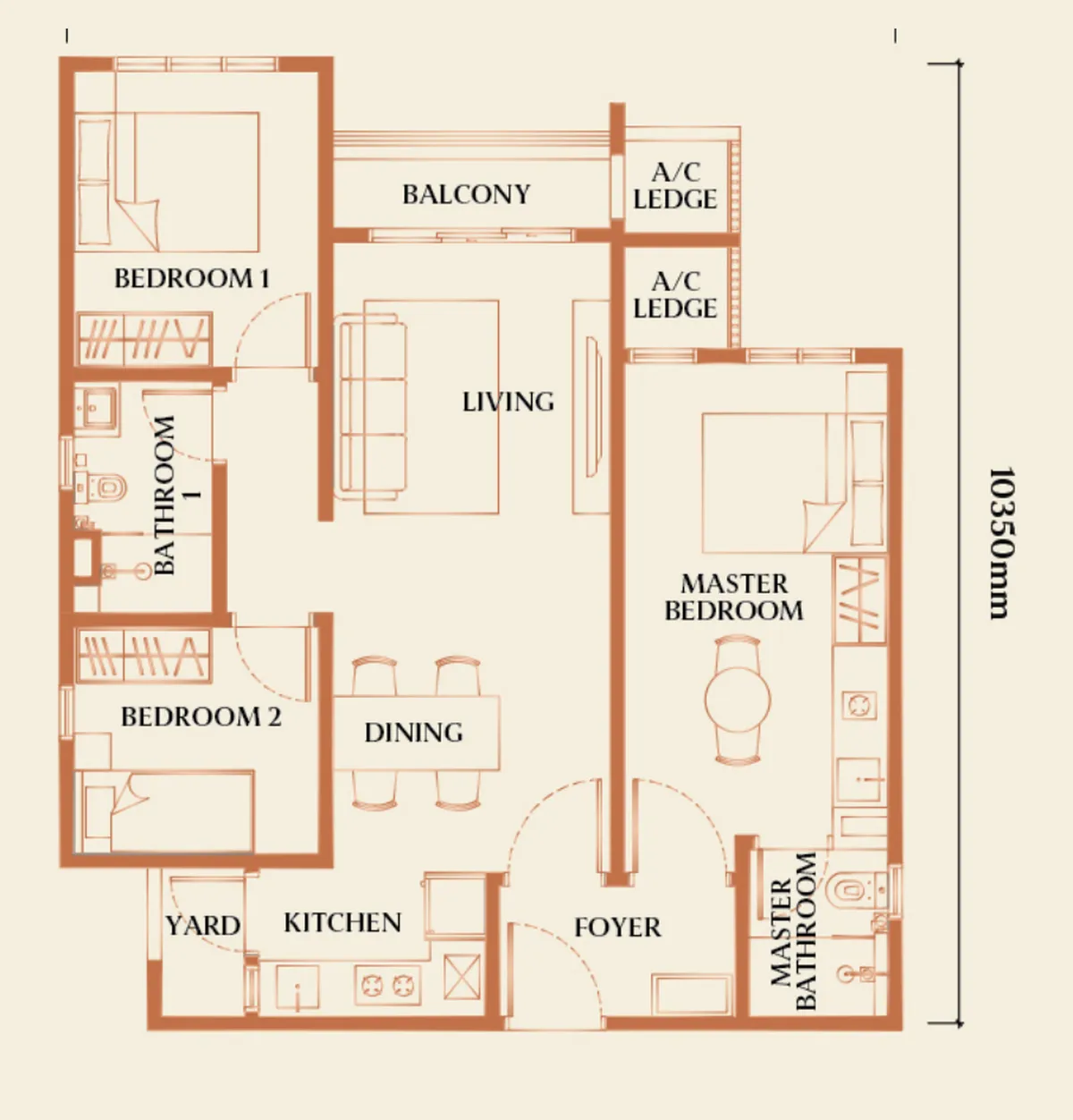 Causewayz Square @ JBCC floor plan F1