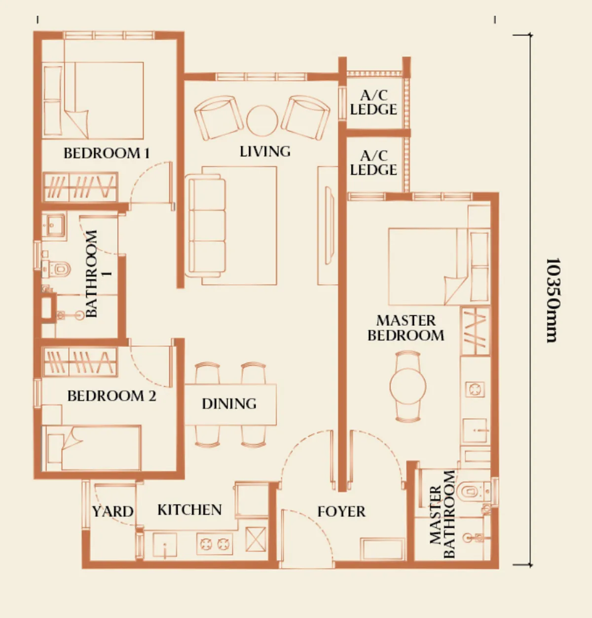 Causewayz Square @ JBCC floor plan F2