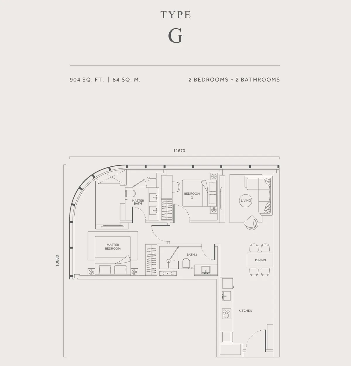CloutHaus @ KL City Centre 户型图 G型