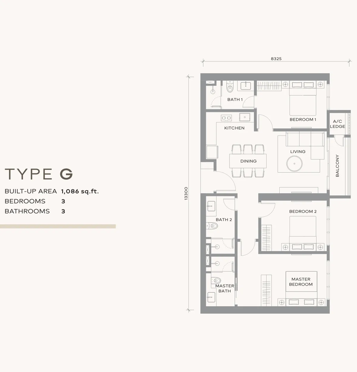 Khaya Residences @ Bangsar 户型图 G型
