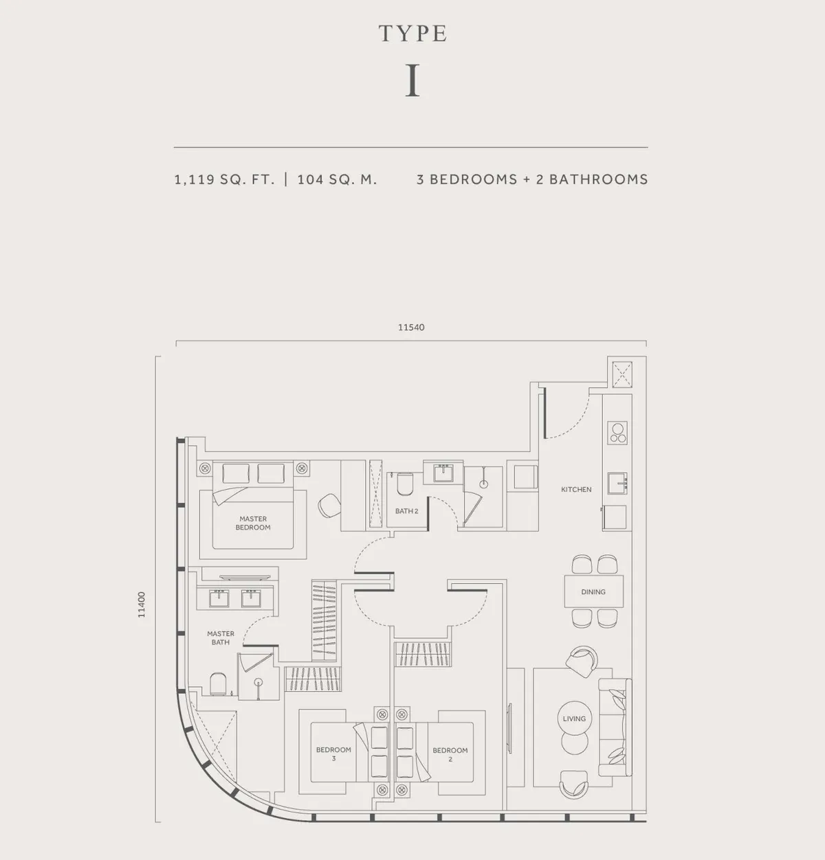 CloutHaus @ KL City Centre 户型图 I型