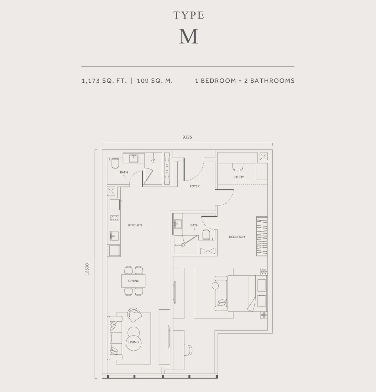 CloutHaus @ KL City Centre 户型图 M型