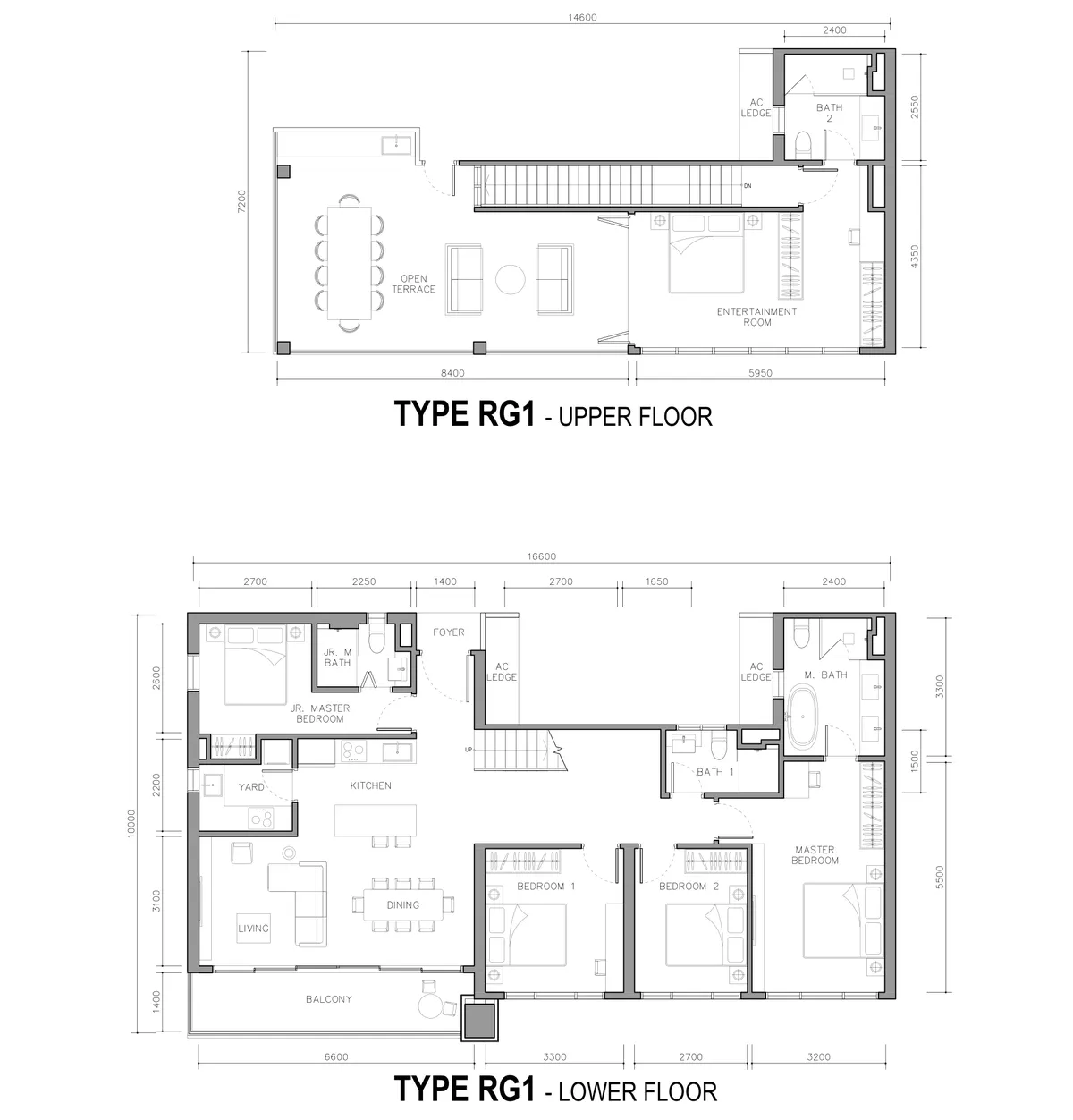 Enlace Suites 2 floor plan Type RG1